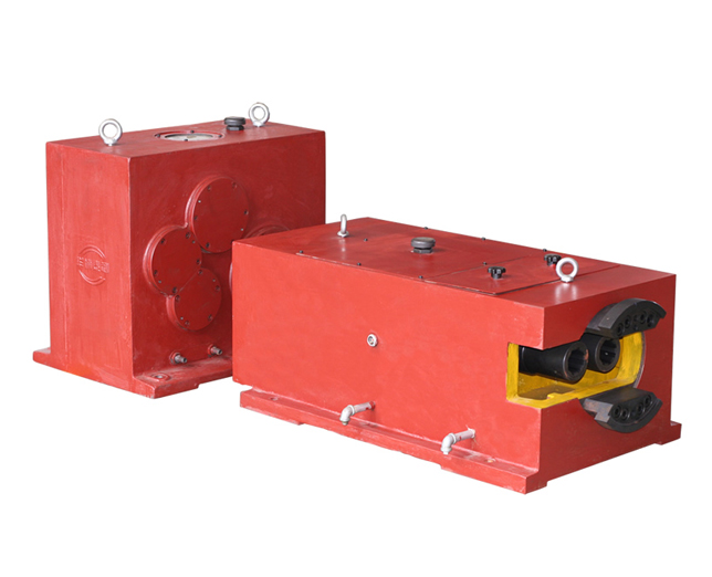 Gearbox for SZ series conical twin screw extruder