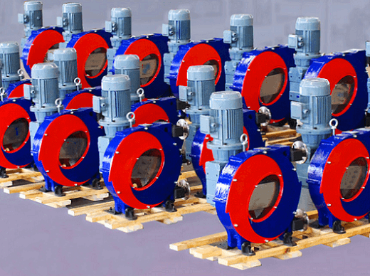 Application of K-series spiral bevel gear reducer in industrial hose pumps